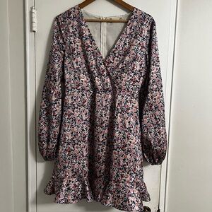 Altar’s State Long Sleeve Floral Dress - Size Medium